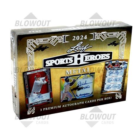 2017 Leaf Metal Sports Heroes Sealed Hobby Box 